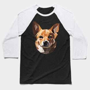 Low poly dog Baseball T-Shirt